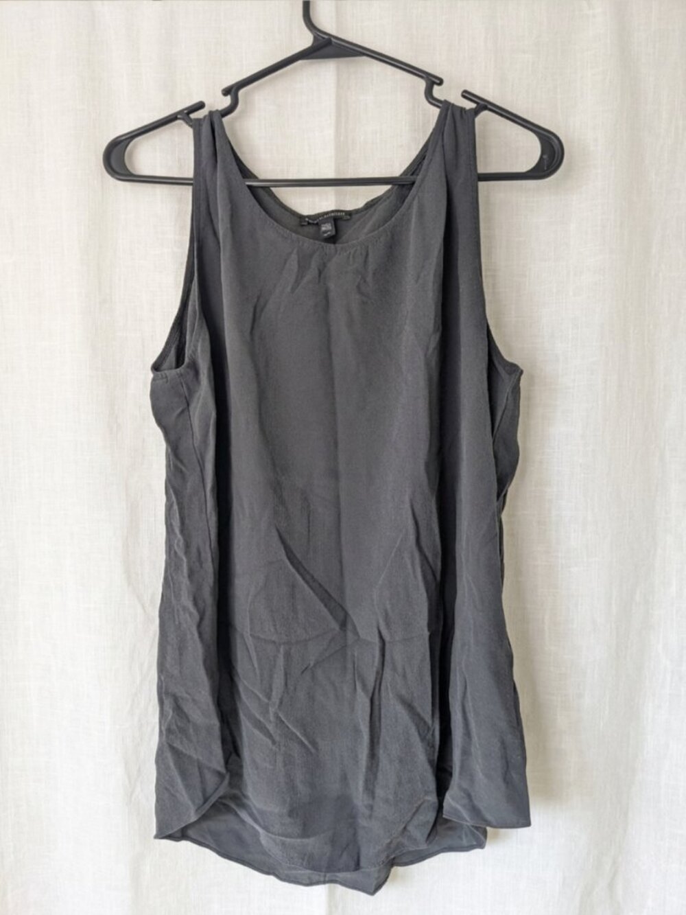 Eileen Fisher 100% Silk Scoop Neck Tank Top, Size Large